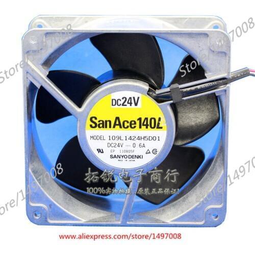 Sanyo Denki 109L1424H501 DC 24V 0.6A 120x120x51mm Server Cooling Fan