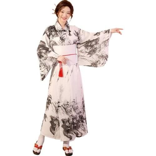 Japanese Women Kimono Formal Dress Traditional Womens Long Kimono Photo Show A Modified Cos Kimono Night Robe Yukata