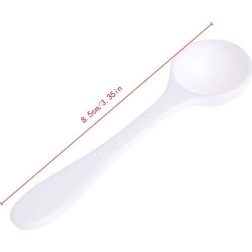 1 Gram Granular Powder Fertilizer White Scoop Spoon Plastic Gardening Supplies