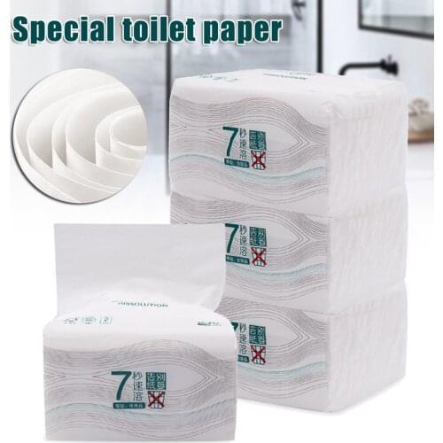 150 Sheets 3 Layers White Paper Hand Towels Clean Soft Paper Extraction Tissue Wood Pulp Paper for Home Kitchen Toilet Use