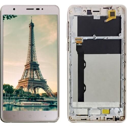 5.5" Black/White With Frame For Blackview R6/R6 Lite/R6S LCD Display Touch Screen Digitizer Sensor Panel Assembly Replacement