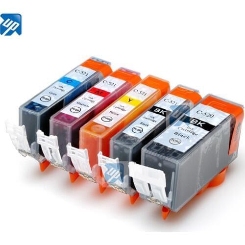 5 PGI-520 PGI 520BK CLI 521 ink cartridges For canon PIXMA MP540 MP550 MP560 MP620 MP630 MP640 iP3600 ip4600 ip4700 printer