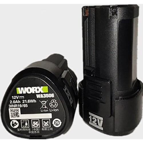 WORX WA3506 12V Green Original 2000mAh Li-ion Battery12V Battery Suitable for All Worx 12V Product Power Tool WORX Green Orange