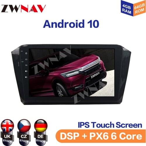 Android 10 Car NO DVD Player GPS Navigation For Volkswagen Magotan 2016 Auto Head Unit Multimedia Player Radio Tape Recorder DSP