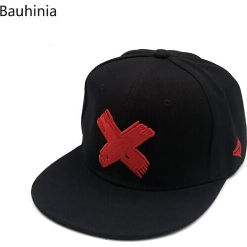 Fashion Classic cotton snapback cap 3D Letter X embroidery mens flat brim baseball cap hip hop hat bonnet
