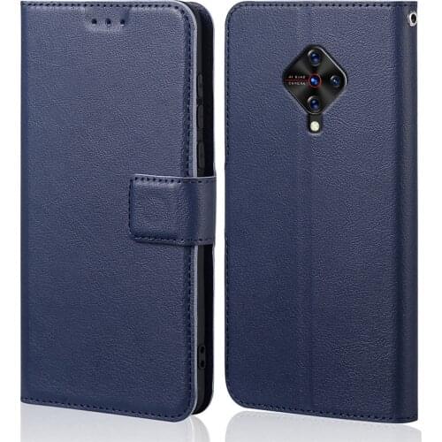 For coque Vivo Y9S case Wallet Flip Leather & silicone back Skin stand capa for Vivo Y9S cover phone funda pouch bag