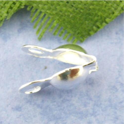 DoreenBeads 500PCs Silver color Charlotte Crimps Bead Tip 8*4mm (B00882), yiwu