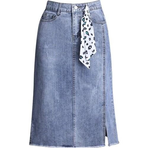 IEGXFASHION Denim Pencil Skirts