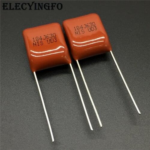 10Pcs/100Pcs Japan NISSEI CBB capacitor MMX 630V 184 J 5% 0.18uF 180nF Pitch=10mm Metallized polyester film capacitor