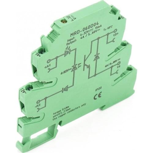 MRD-060D4 Ultra-Thin PLC Relay Power Amplifier Board DC Solid State Relay Module 5-60 VDC 4 A