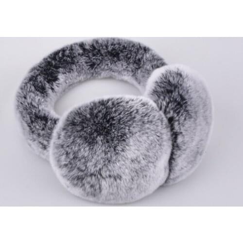 Natural 100% rex rabbit fur earmuff Men Warm Fashion women Russia Winter real Fur Earmuffs kids fur ear cover Girls Earlap