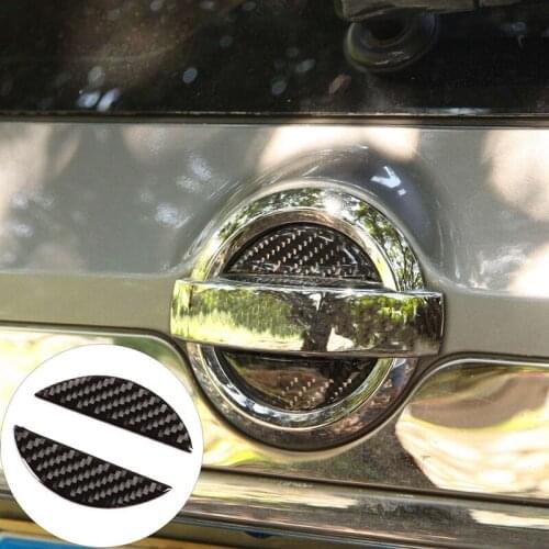 Carbon Fiber ABS Tailgate Sign Panel Cover Decorate Trim for Nissan X-Trail 2014-2018 Car Stylings