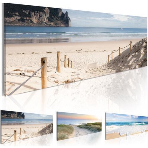 Canvas Print Pictures Wall Art 1 Piece Mediterranean Blue Water Sea Beach Scenery Painting Living Room Seaview Poster Home Decor