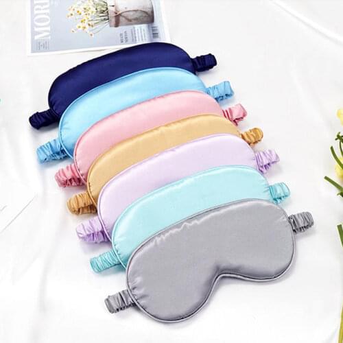 1 Pc Silk Double-Side EyeShade Sleeping Eye Mask Cover Eyepatch Blindfolds Eyeshade Health Sleep Shield Light