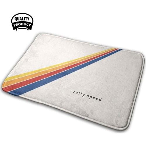 Rally Speed 3D Household Goods Mat Rug Carpet Cushion Rally Racing Speed 80S Graphic