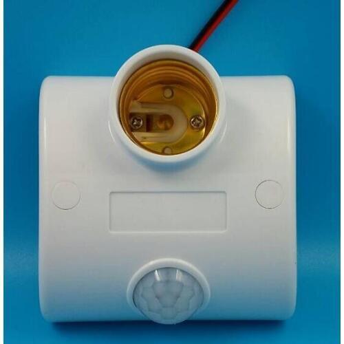 10-360s adjustable AC 170V-250V E27 LED Lamp Bulb Base Infrared IR Sensor Automatic Wall Light Holder Socket PIR Motion Detector