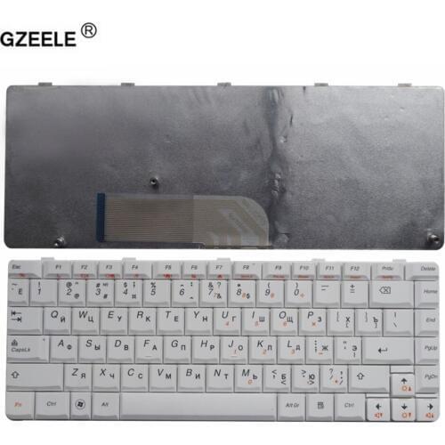 GZEELE russian laptop keyboard for LENOVO Ideapad Y650A Y650 series RU layout notebook replace Keyboard white color