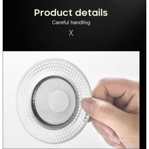304 Stainless Steel Sewer Filter Net Toilet Bathroom Floor Drain Net Plug Shower Room Hair Anti-blocking Artifact Drain Net Plug