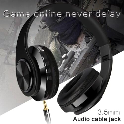 Stereo BT Headset FM headset SD Card and Microphone for Xiaomi Phones for iPhoneSamsung, tablet and PC