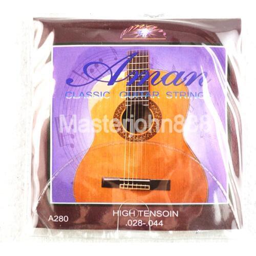 Aman A280 Classical Guitar Strings (028-044) High Tension Clear Nylon&Silver-Plated Cooper Wound Strings Free Shippng