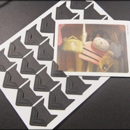 24 Pcs Creative DIY Vintage Corner Kraft Paper Stickers For Photo Albums Frame Decoration Scrapbooking Hot Sale 4 Colors