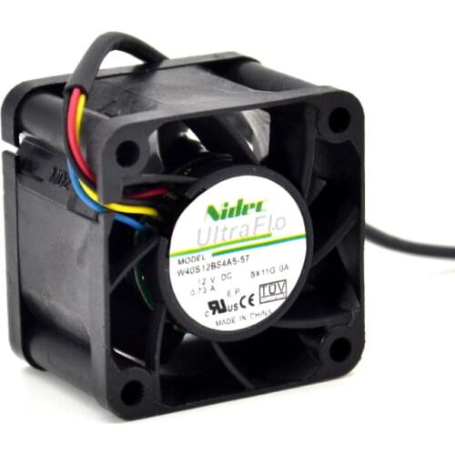 Nidec New and Special Bargain W40S12BS4A5-57 4028 4cm 40mm 12V 0.73A server cooling fan 40*40*28mm