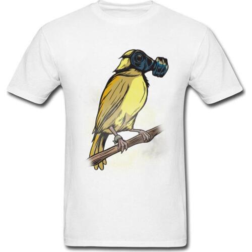 Funny Design Contaminated Canary 2018 Mens Famous Brand Animal Birds T-Shirt Pure Cotton O Neck Novelty Gas Tops/Tees