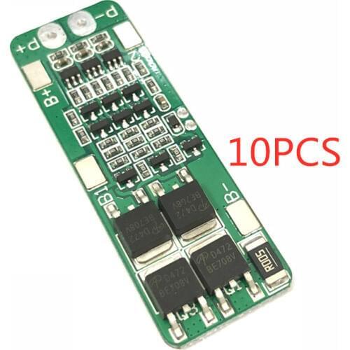 10pcs 3 string 11.1V lithium battery protection board 12V 12.6V overcharged over discharge 15A overcurrent