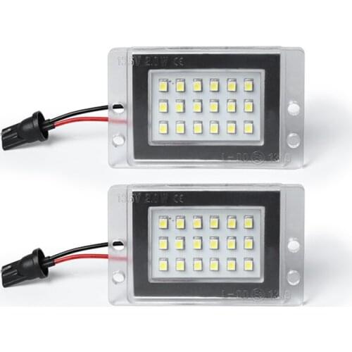 ​2Pcs LED Car License Plate Light Number Lights For VOLVO 855 1993-1997 V70 1997-2000 V70 XC 1997-2000