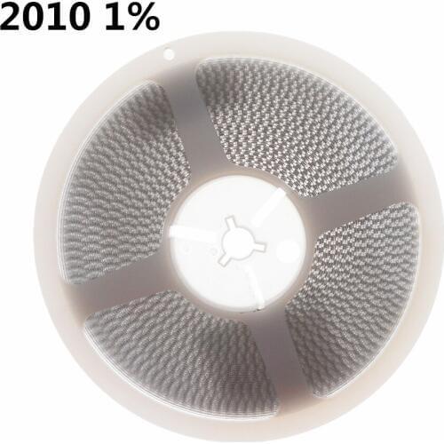4000pcs/lot 2010 1% SMD Resistor 2010 0.01R-0.091R 0.1R-0.91R 0R 1R-9.76R 10R-10M resistor in reel 2010 chip fixed resistor
