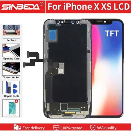 5.8" AAA+++ TFT For iPhone X XS LCD Display With 3D Touch Screen Digitizer Assembly Replace For iPhone X XS JK TFT LCD Screen