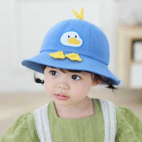 Cartoon Duck Childrens Fishermans Hat Spring And Summer New Big Eaves Cute Baby Sun Hat Models Baby Hat For Children