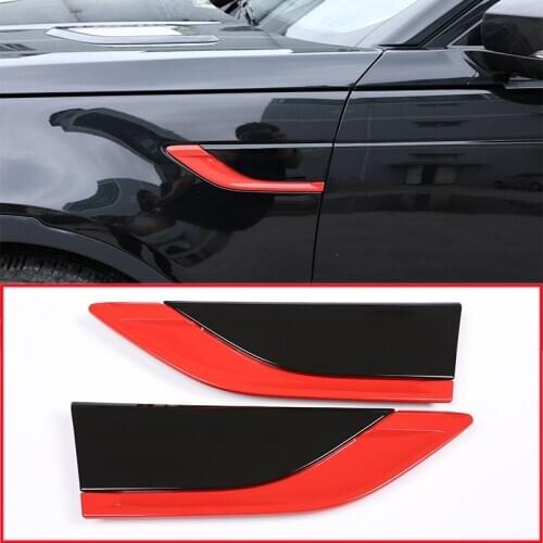 For Land Rover Discovery 5 LR5 2017-2020 L462 Car ABS Red Black Side Air Fender Vent Trim Auto Accessories Replacement Parts