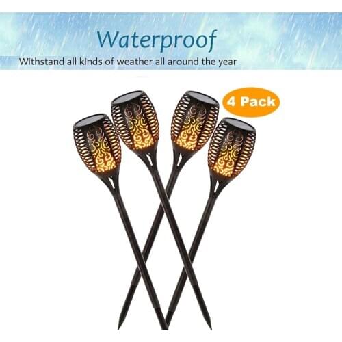 Solar Lawn Dancing flame Torch Lights radar led Retro lamp Waterproof lantern camp outdoor decoration ip65 Flame Lamp Flickering