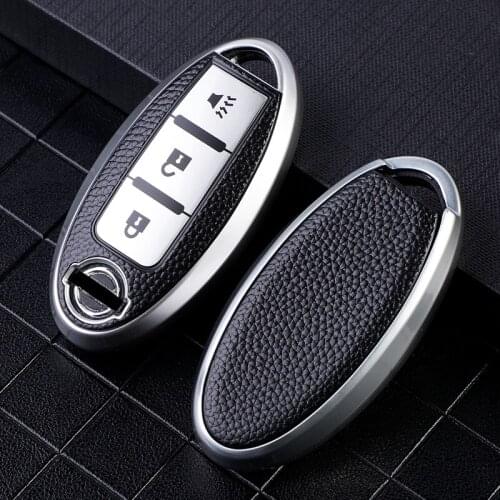 TPU Leather Car Key Cover For Nissan Sentra Altima SL FWD Kicks SR Patrol Murano Pathfinder Armada Versa Infiniti Remote Case