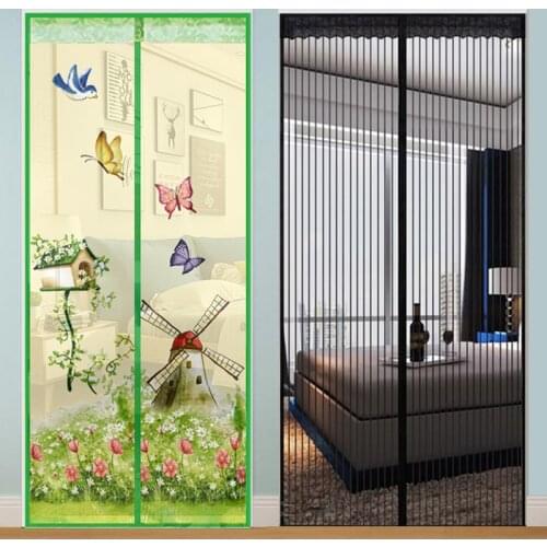 Hands-free Magnetic Mosquito net door screen mesh Automatic Closing Anti Mosquito Insect Fly Bug door curtain net Custom Size