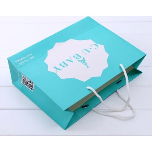 Matte Lamination Multicolor paper gift bag colorful paper shopping bags for clothes and shopping --XP2162