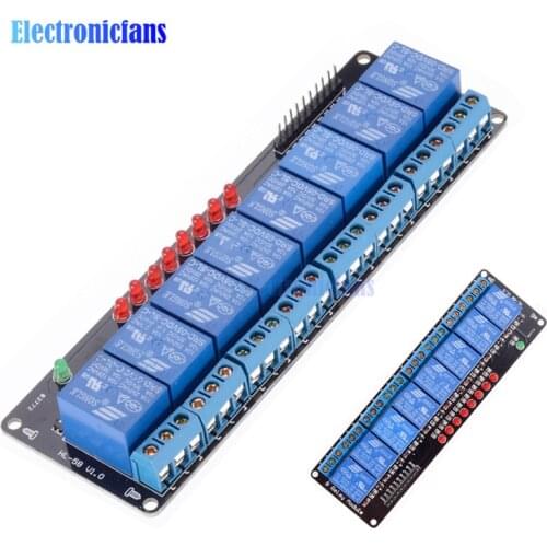 8 Channel DC 5V Relay Module Shield Low Level 8 CH Relay Board for Arduino Meage 2560 1280 ARM PIC AVR DSP 8550