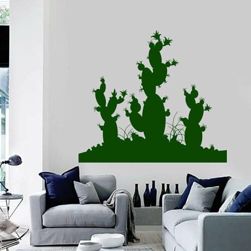 Cactus Wall Decal Desert Plant Home Decoration for Living Room Study Office Door Window Vinyl Stickers Creatives Wallpaper E219