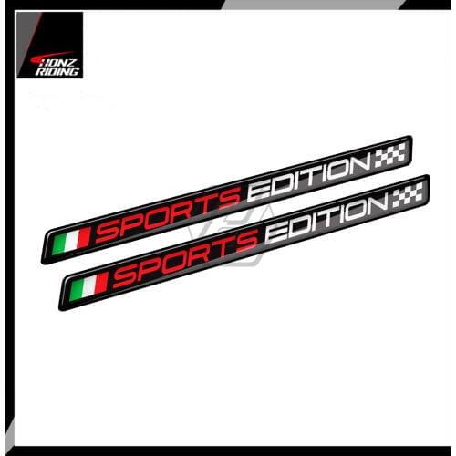 For Ducati Monster Aprilia Vespa GTS GTV Decals 3D Resin Motorcycle Decal Italy Sports Edition Sticker
