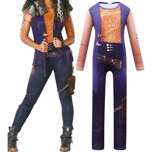 New Arrival ! Movie Zombies 2 Cosplay Costume For Kids Boys Girls Autumn Long Sleeve Jumpsuit Playsuit Halloween Costumes C40M7