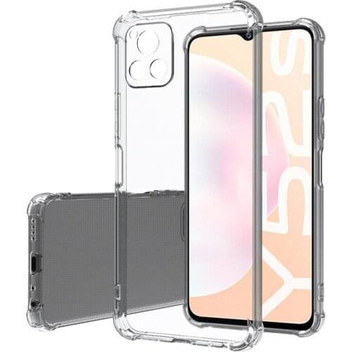 Transparent Airbag Phone Case for VIVO Y52S Y31S Coque Soft Thin IQOO U3 U3X 5G Capa Luxury Shockproof Silicone Back Cover Funda