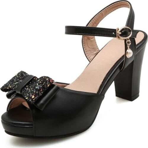 Big Size11 12 13 ladies summer platform sandals women shoes woman Fish mouth thick heel waterproof table flower one word buckle