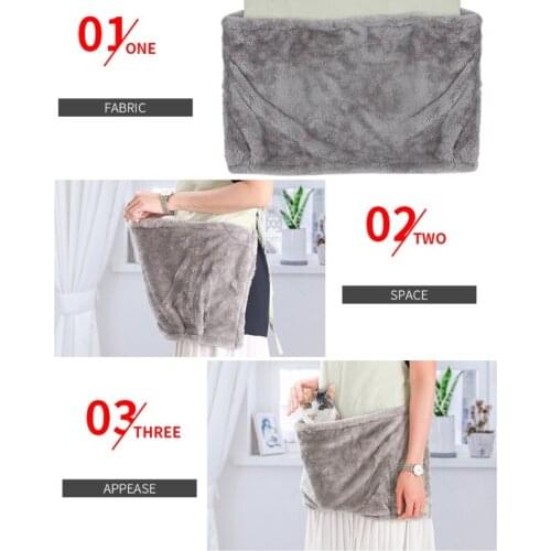 Cat Kitten Sleeping Bag Cat Holding Apron Breathable Pet Carrier Apron Indoors Hands-Free Cat Sling Carrier Bag