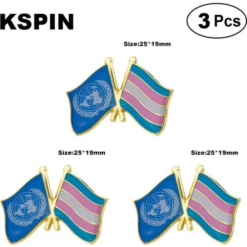 U.N &Transgender pride Lapel Pin Brooches Pins Flag badge Brooch Badges