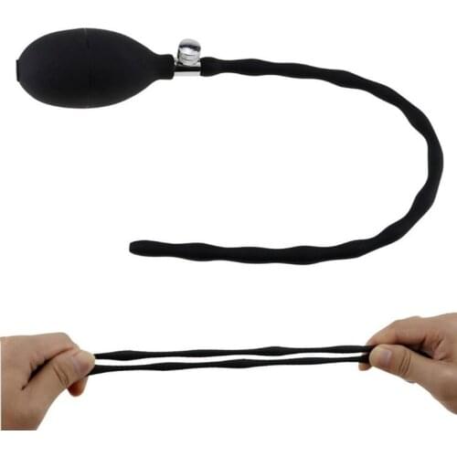 Urethral Dilators Sex Toys for Men Silicone Masturbator Sex Sounds Inflatable Penis Plug Catheters Horse Eye Stimulation