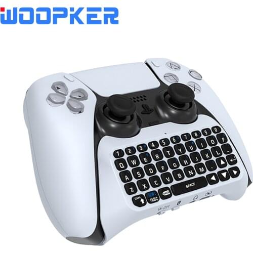 External Bluetooth Keyboard for PS5 Controller Built in Speaker for Playstation 5 Gamepad Wireless Key Panel Game Accessories