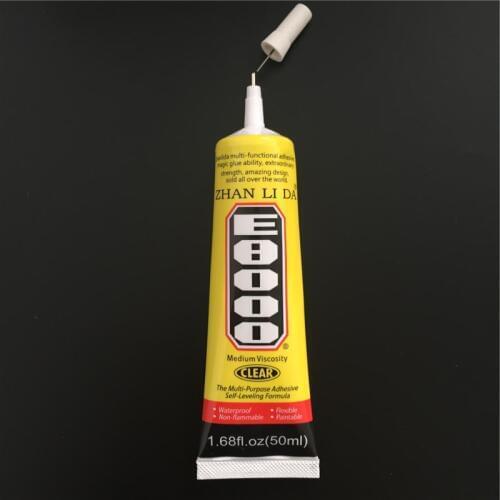 High quality Clear Adhesive Sealant Glue E8000 50ml for DIY Diamond Clothes Shoes Paste Jewelry Craft
