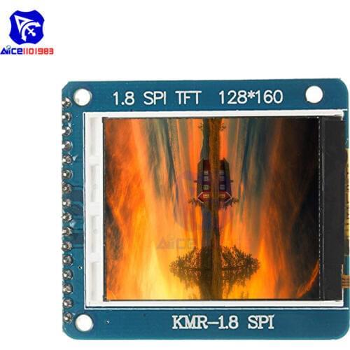 Diymore 1.8 Inch SPI Serial TFT 128x160 Pixels Display LCD Module Breakout ST7735R for Arduino 51 AVR STM32