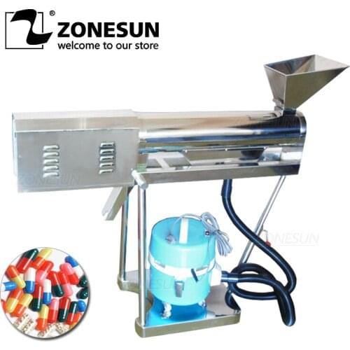 ZONESUN Automatic Gelatin Capsule Polijsten Polishing Machine Polisher Dust Catcher